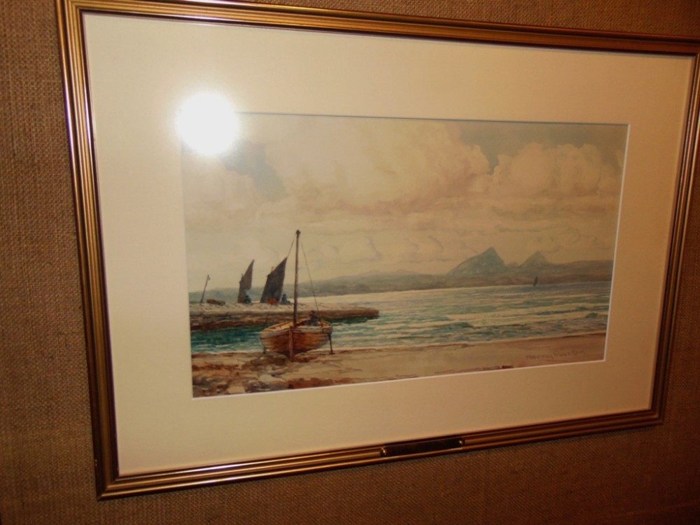 Victorian watercolour W. Coast Scotland by McGregor Wilson Circa 1895
