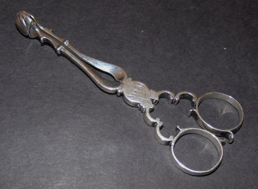 Georgian silver sugar nips. Circa 1745