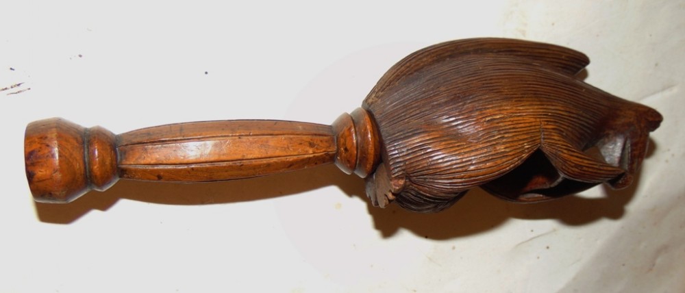 Victorian carved squirrel nutcracker. Circa 1880