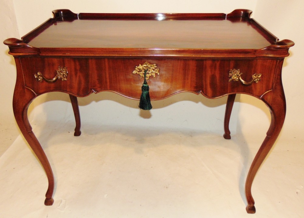 Dutch mahogany silver table. Circa 1770