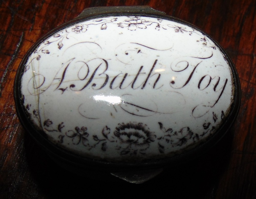 Georgian Battersea enamel patch box. Circa 1775