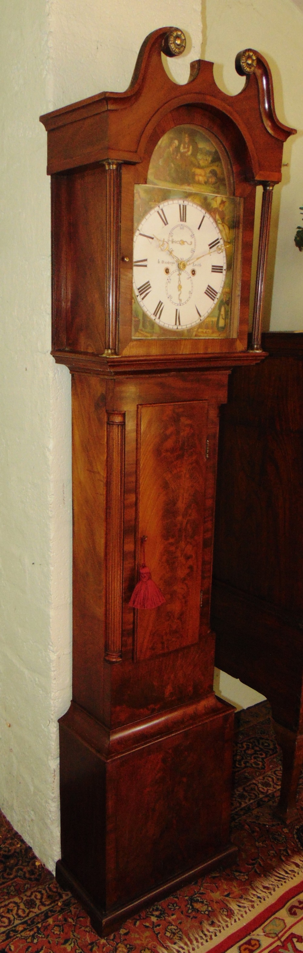 Scottish Georgian mahogany longcase clock Circa 1830