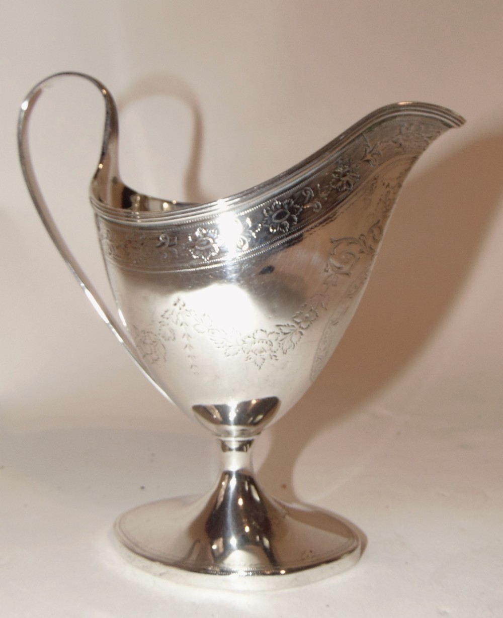 Georgian Edinburgh silver cream jug. 1820