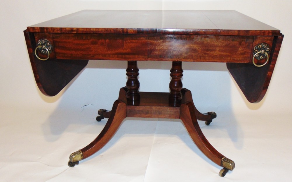 Regency mahogany sofa table. Circa 1815