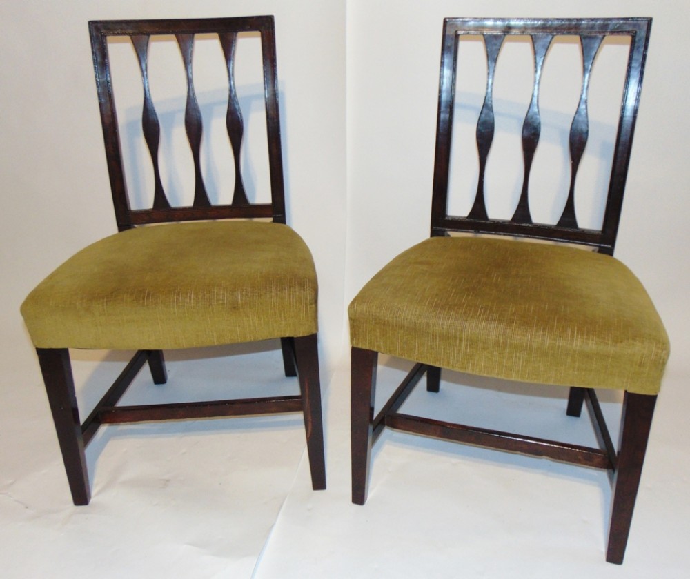 Pair Scottish Georgian laburnum chairs Circa 1800