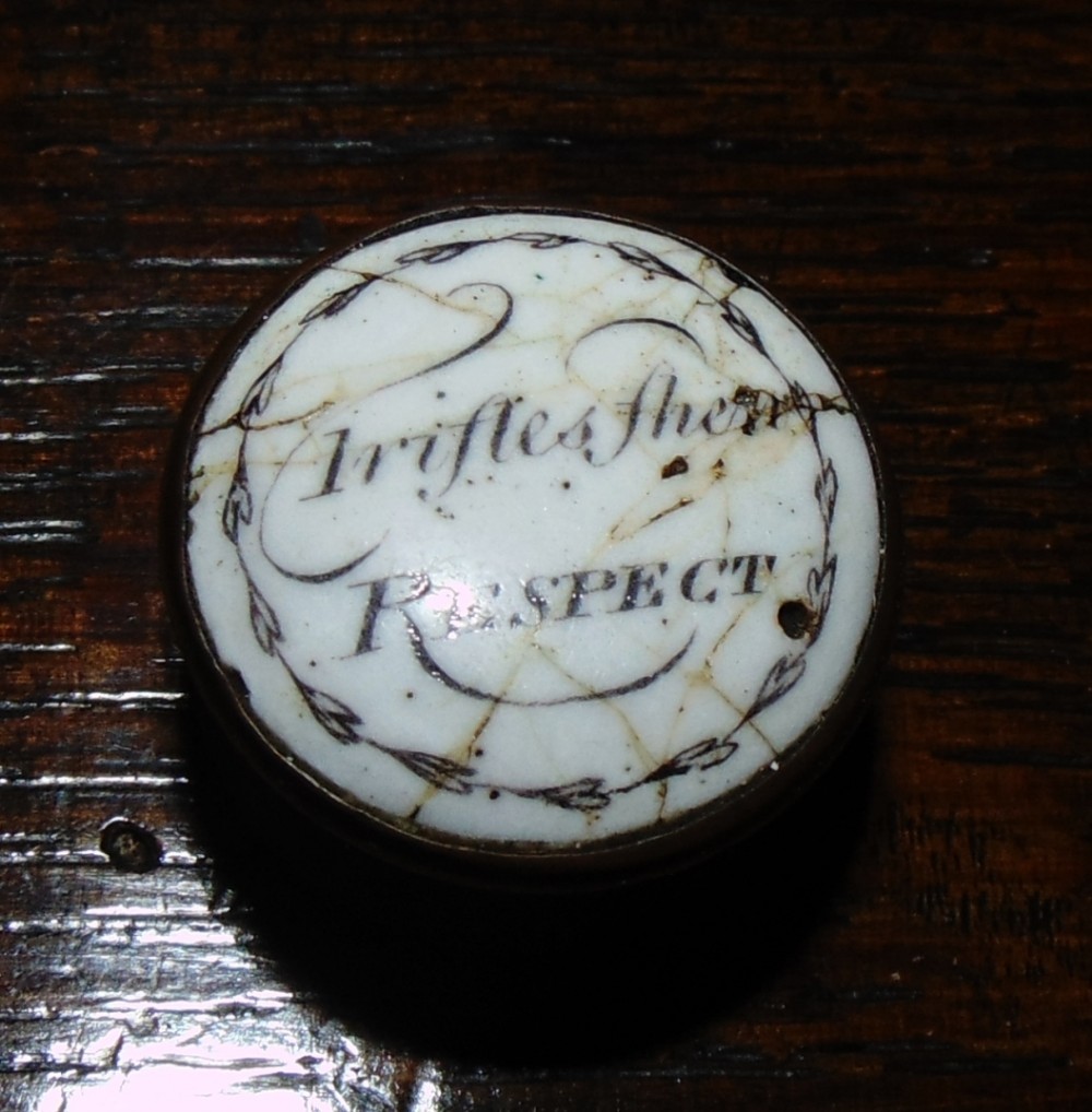 Georgian Battersea enamel pill box. Circa 1775