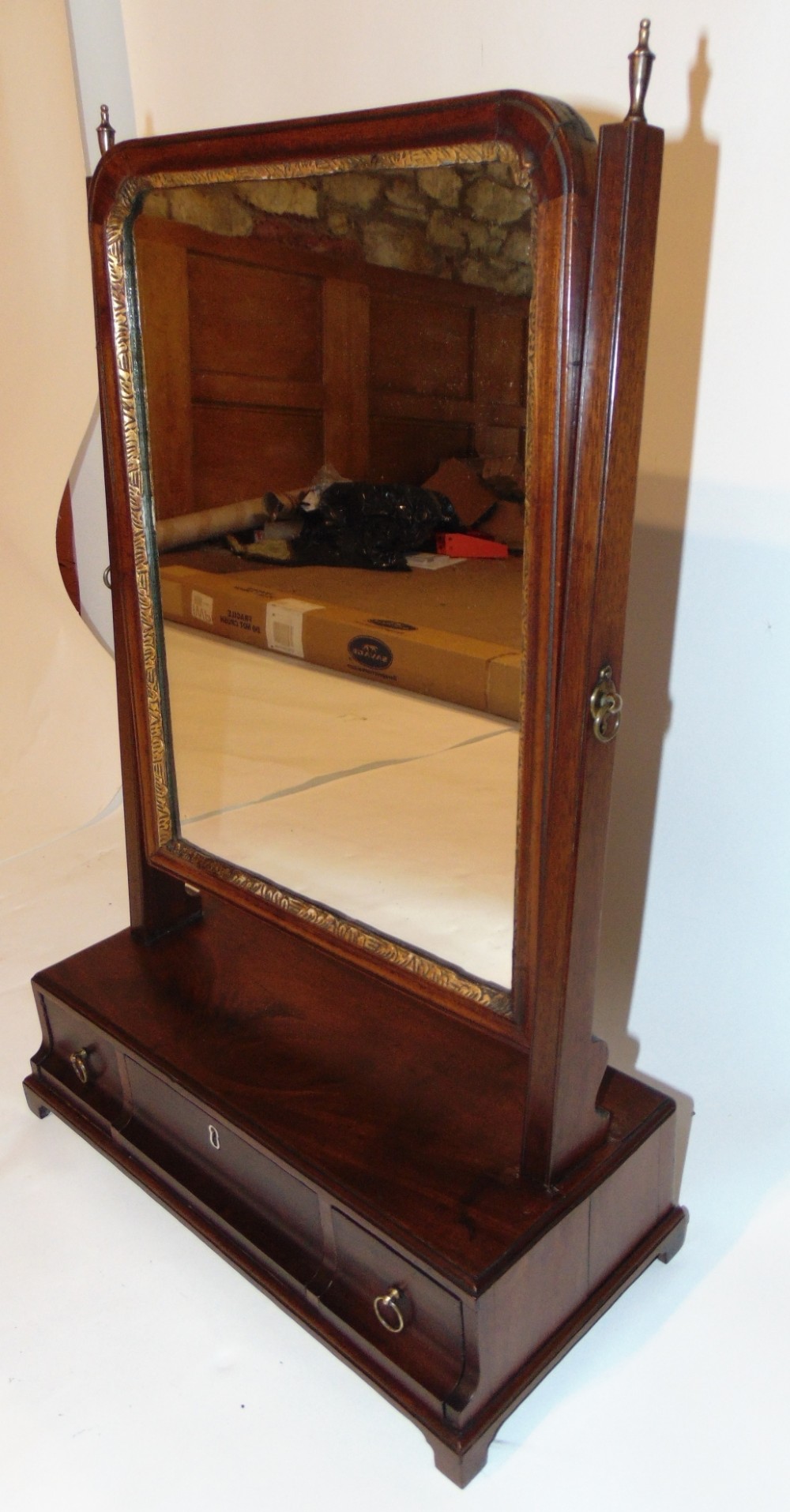 Georgian mahogany dressing mirror Circa 1770