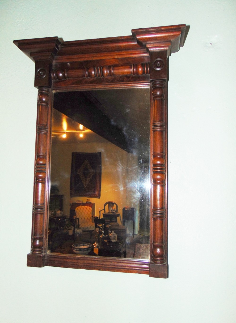 Regency mahogany pier mirror circa 1820