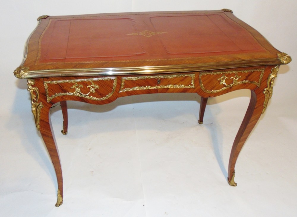 French kingwood & ormolu bureau plat Circa 1880
