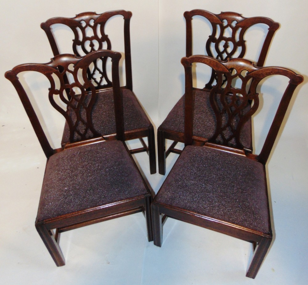 Set 4 Georgian mahogany chairs Circa 1765