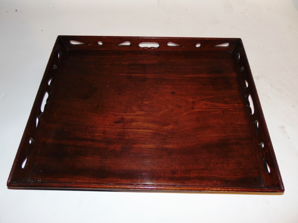 George III mahogany tray. Circa 1765