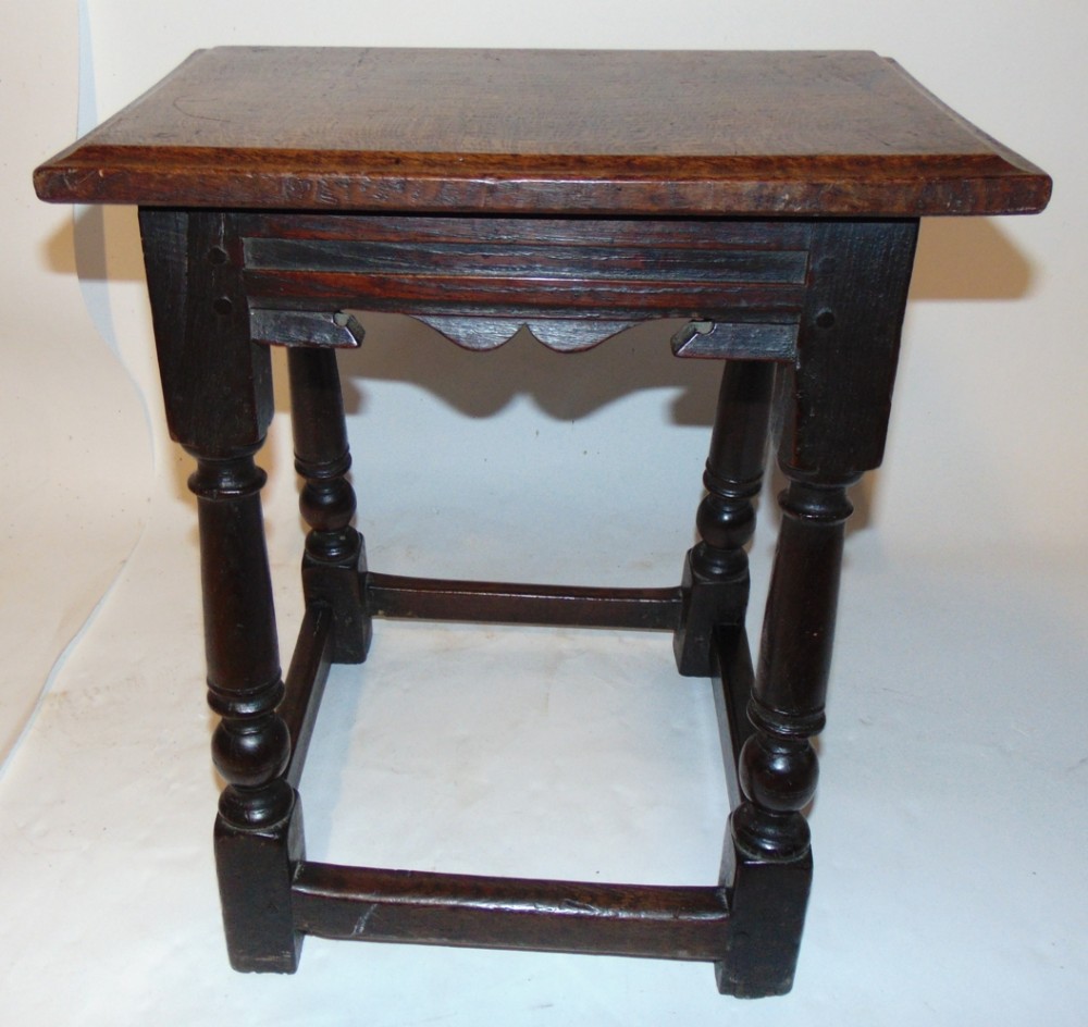 Early oak joynt stool circa 1690