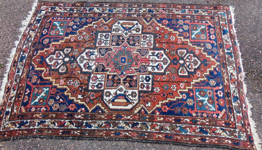 Antique Persian Hamadan village rug Circa 1910