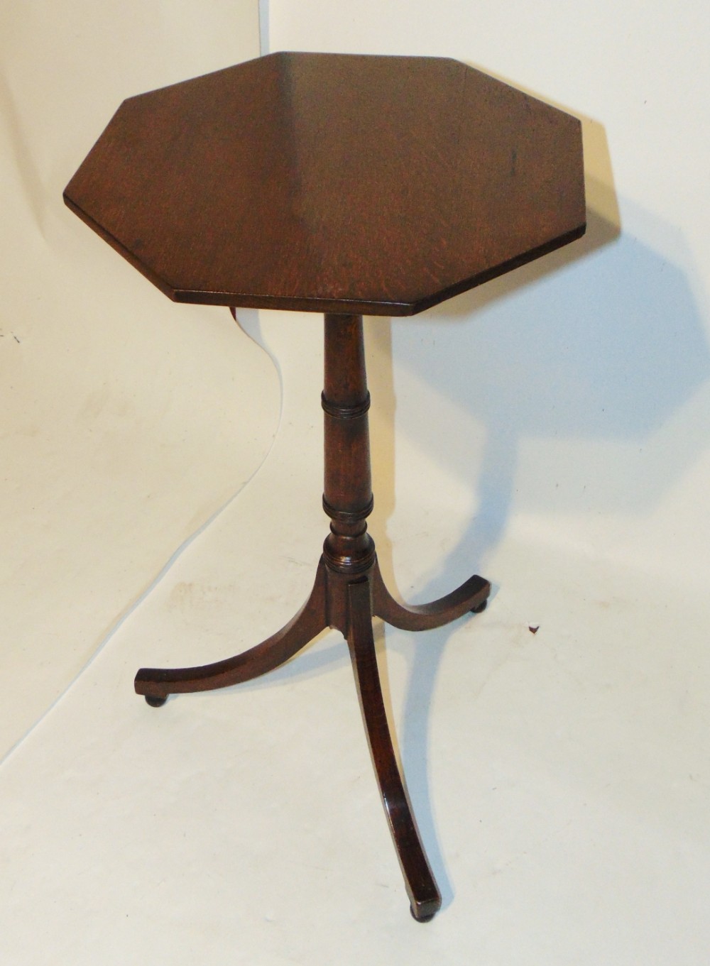 Georgian oak and fruitwood wine table. Circa 1800