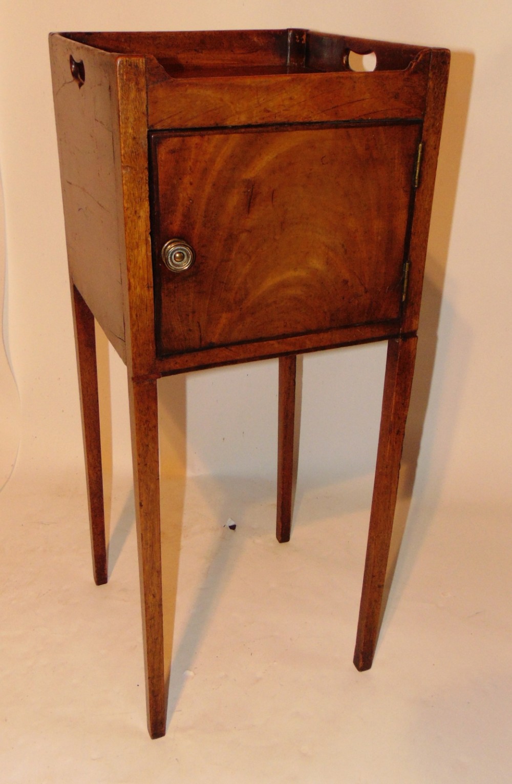 Georgian mahogany bedside cabinet Circa 1800