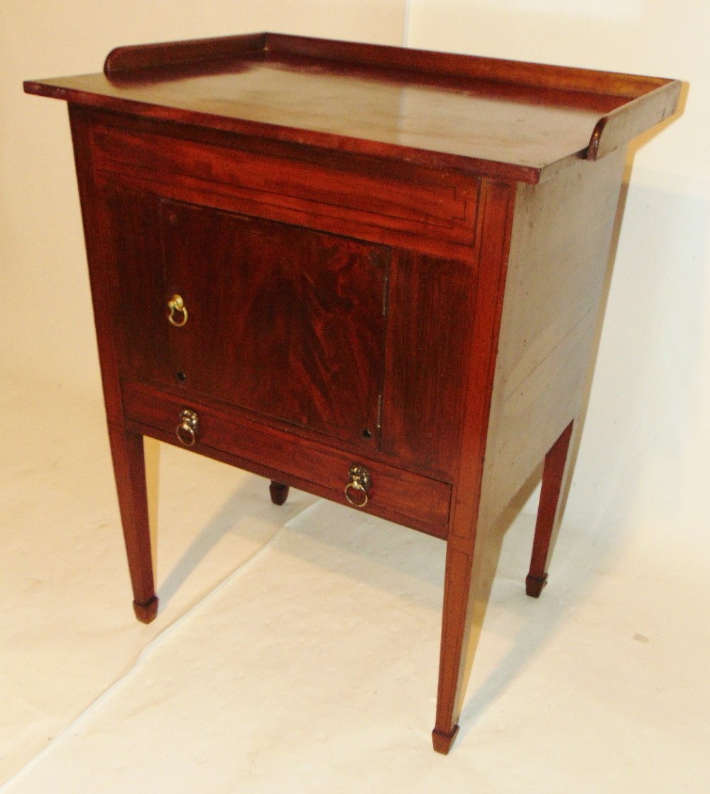 Georgian mahogany bedside cabinet Circa 1820