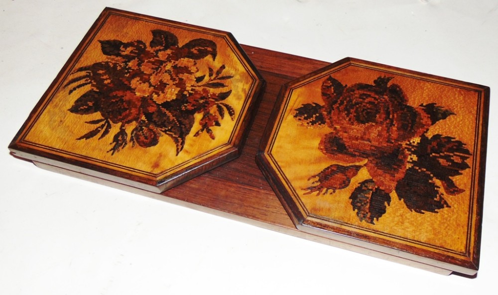 Tunbridge ware book slide Circa 1840