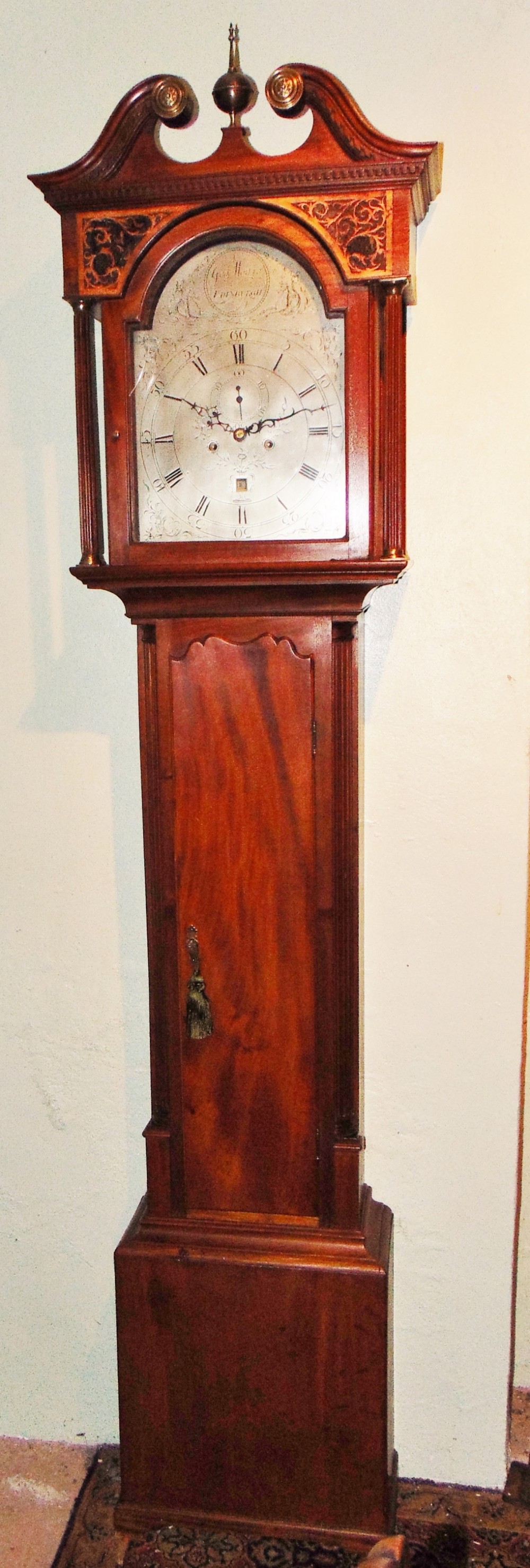Scottish Georgian mahogany longcase clock Circa 1770