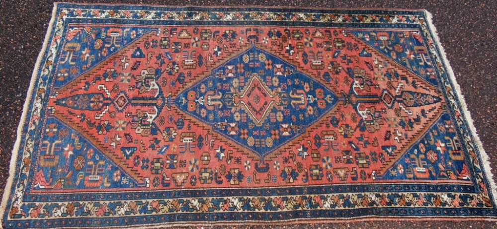 Antique Persian village Hamadan rug Circa 1910