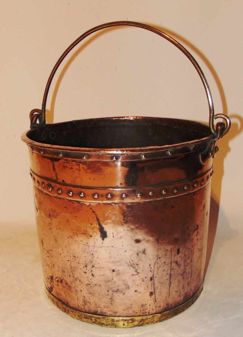 Georgian copper log bin. Circa 1830