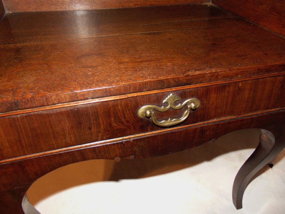 Dutch mahogany open bedside cabinet Circa 1785 View V