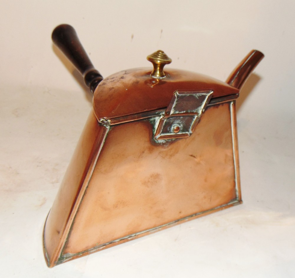 Victorian copper chocolate pot Circa 1870 View III
