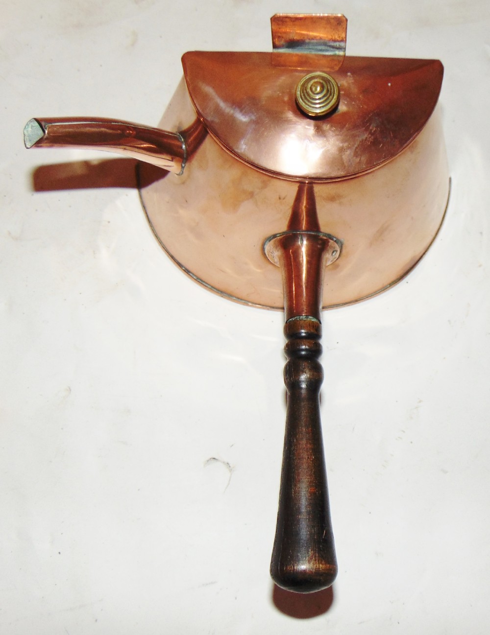 Victorian copper chocolate pot Circa 1870 View IV