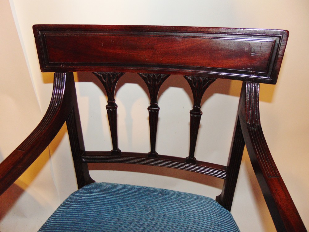 Set 6 Scottish Georgian mahogany dining chairs Circa 1800 View IV