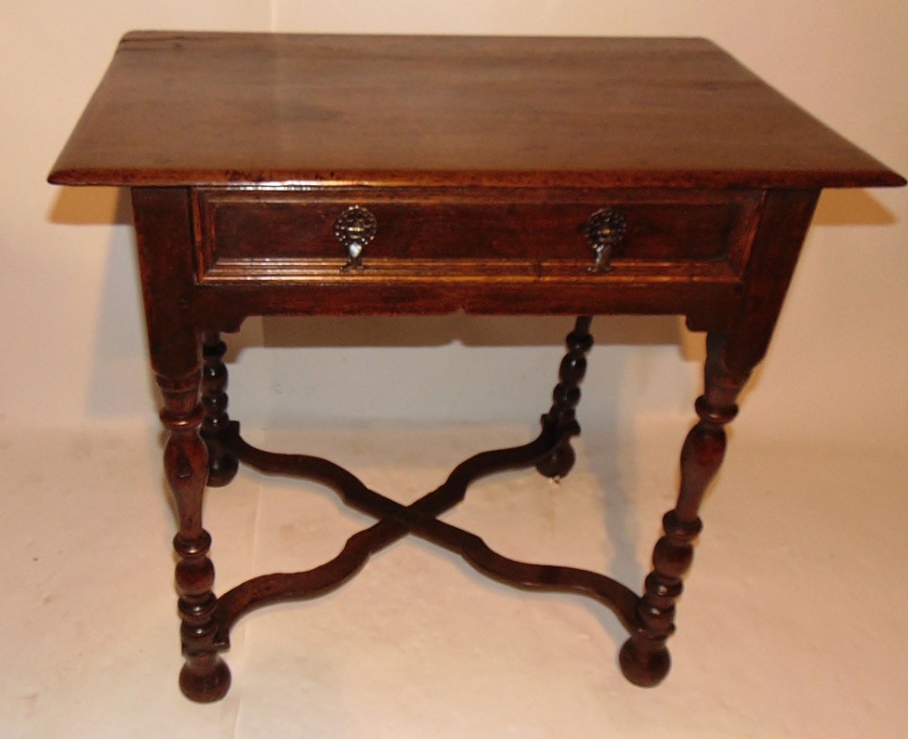 William & Mary oak side table Circa 1690