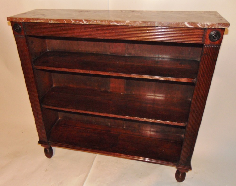 Regency mahogany standing open bookcase circa 1815