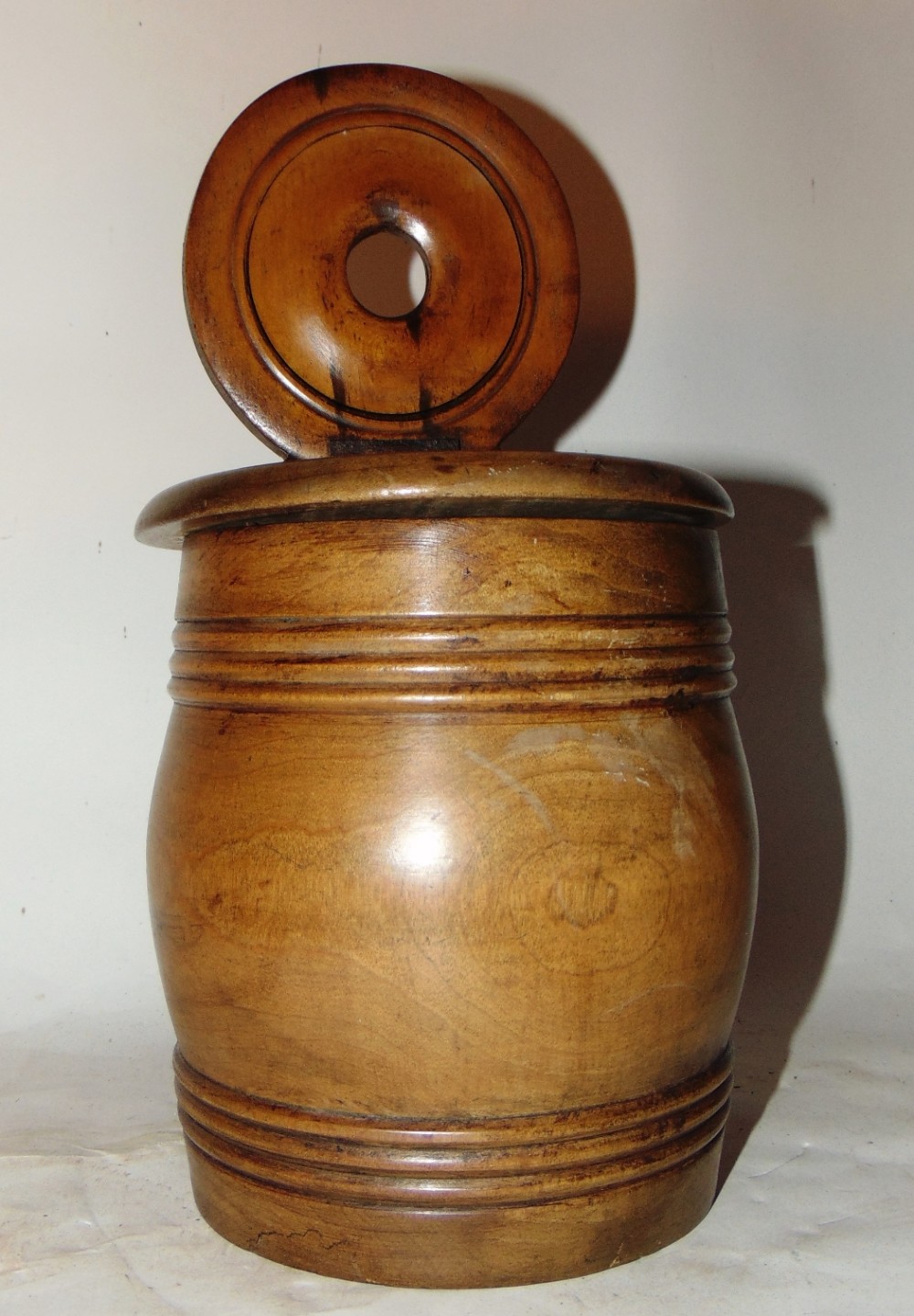 Large Scottish hanging salt box circa 1850
