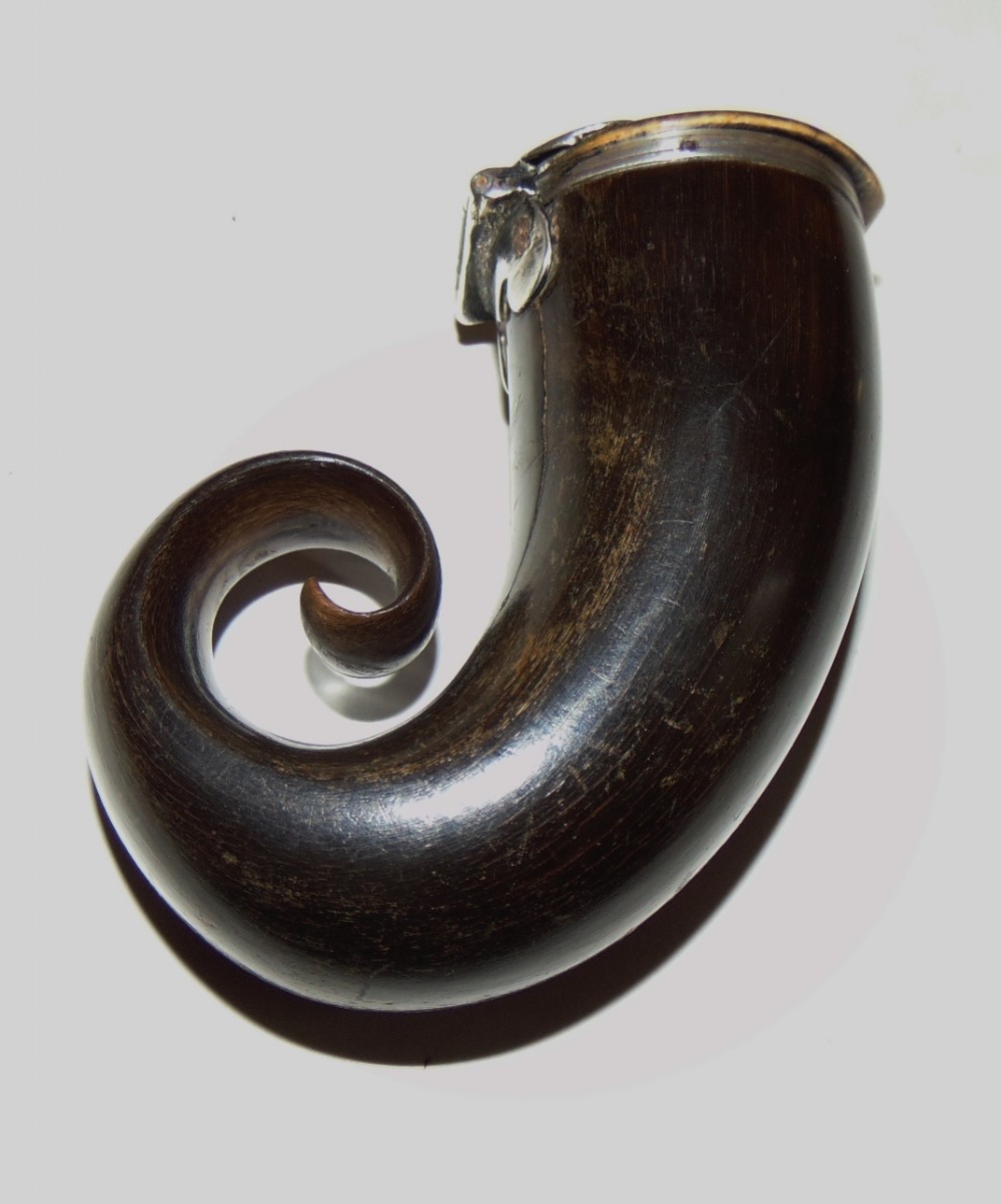 Scottish Georgian horn snuff mull circa 1820