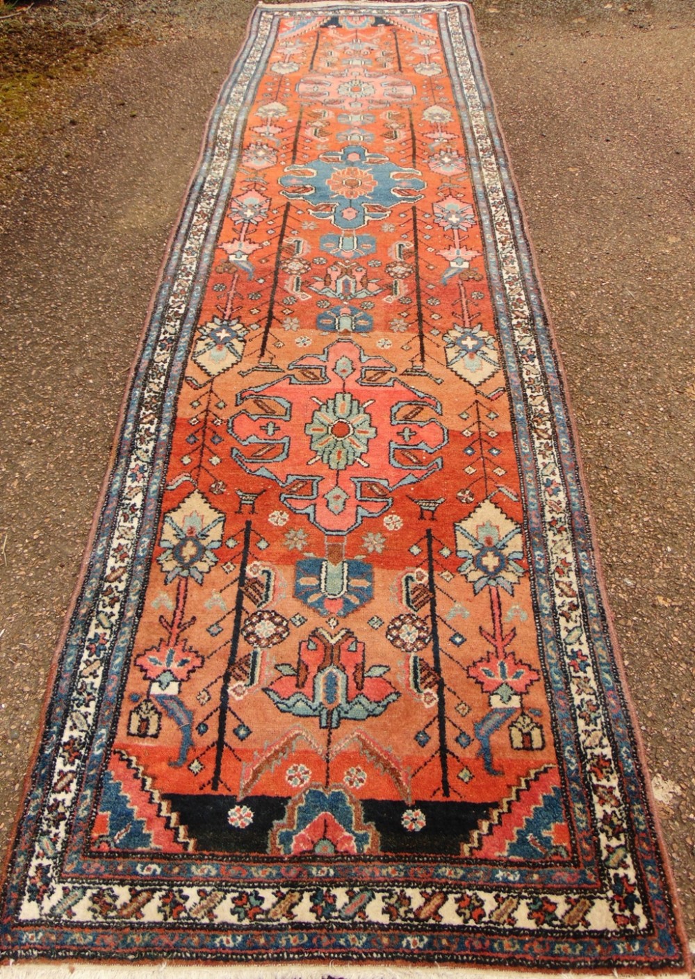 Antique Persian Hamadan long runner circa 1910