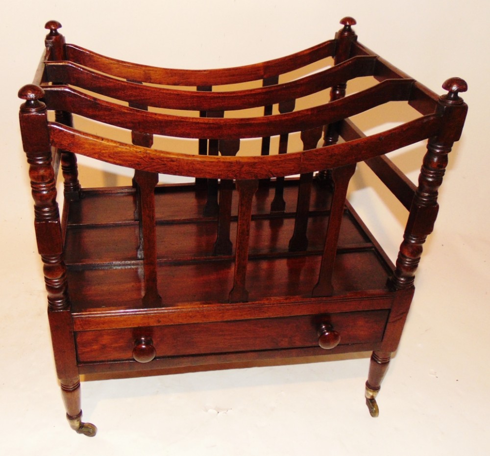 Georgian mahogany canterbury circa 1820