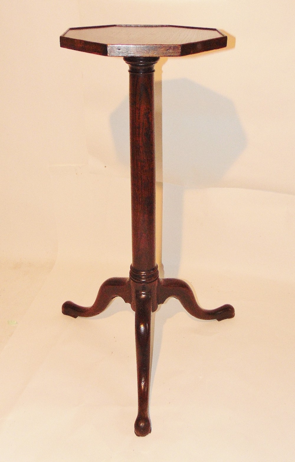 Georgian oak tall candlestand circa 1770