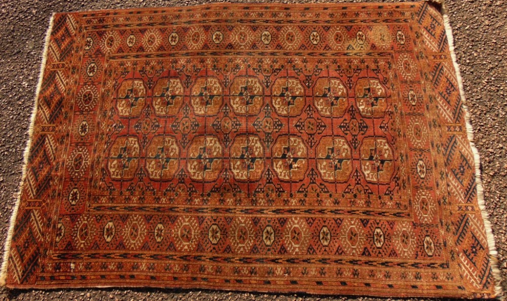 Antique Tekke Turkoman rug Circa 1910