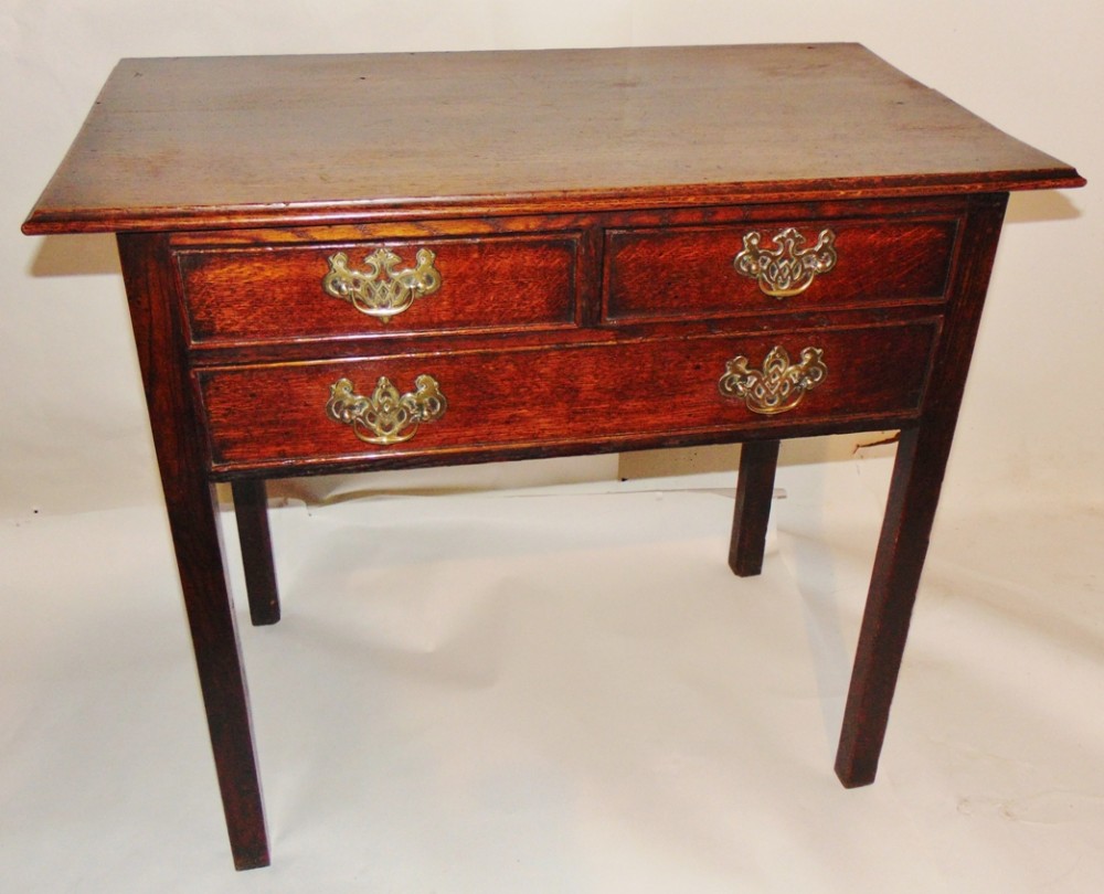 Georgian oak side table. circa 1775