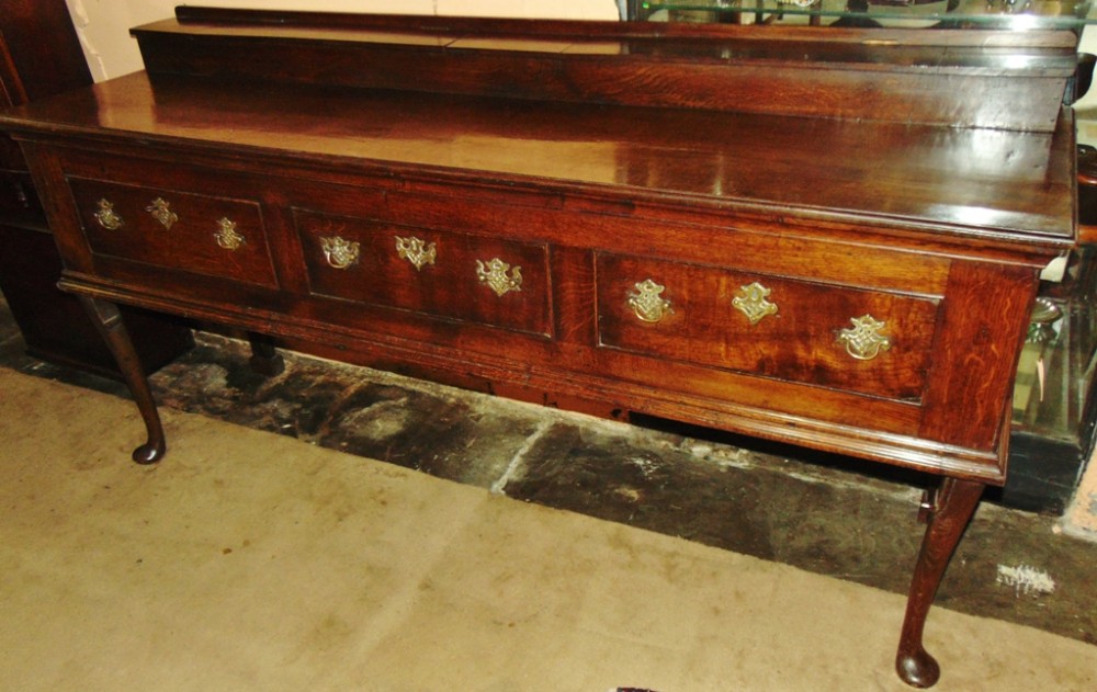George II oak dresser board circa 1740