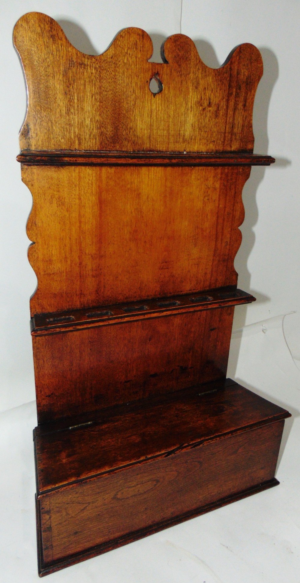 Georgian fruitwood spoon rack circa 1760