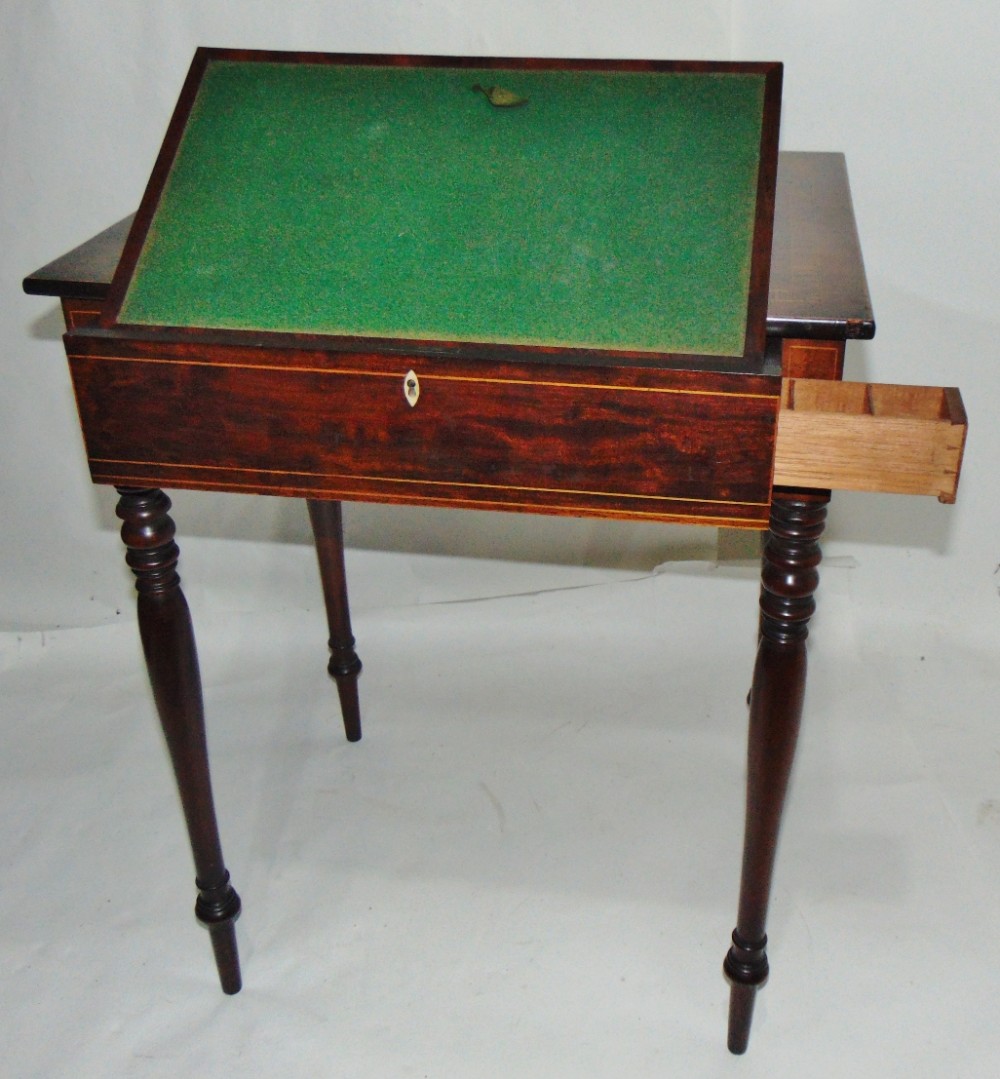 Georgian mahogany writing table circa 1820