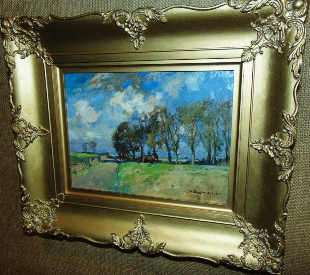 Rural scene. Oil by W.B.Lamond  circa 1900