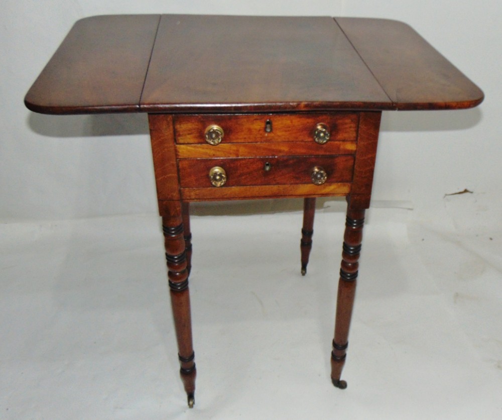 Georgian mahogany pembroke work table circa 1820
