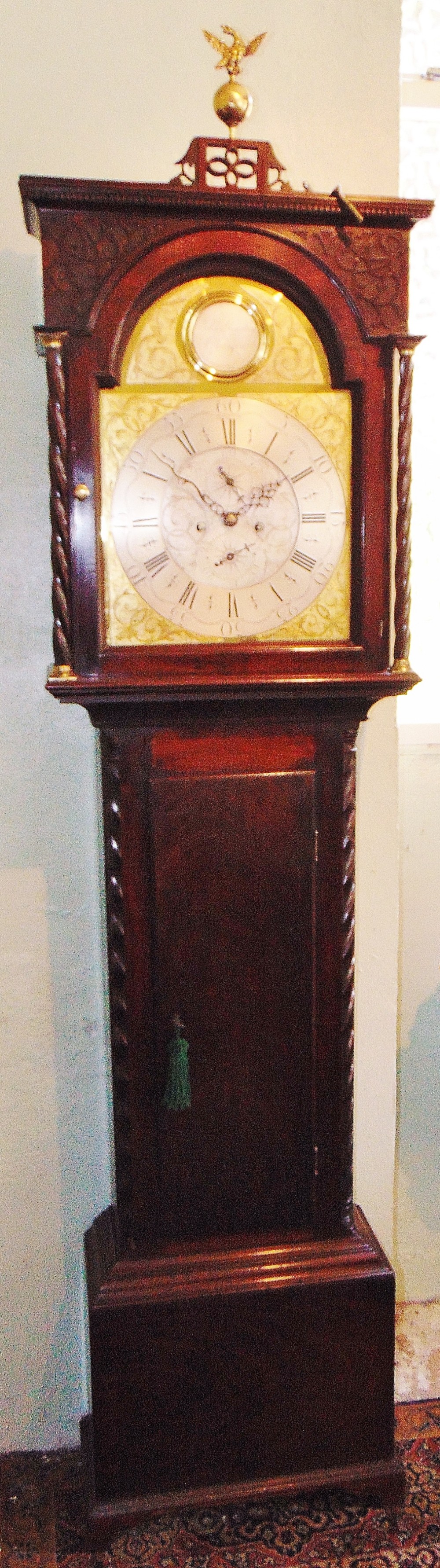 Scottish mahogany longcase clock circa 1775