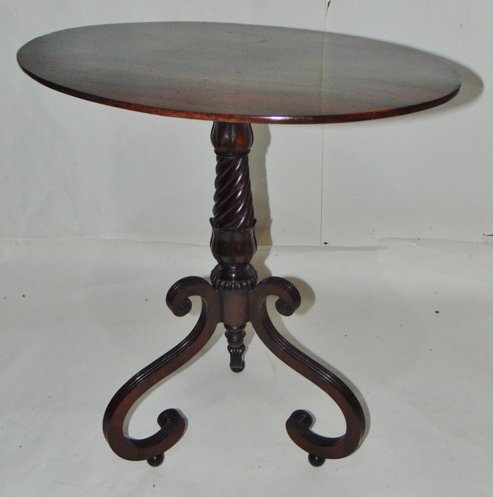 Regency mahogany tripod table circa 1815