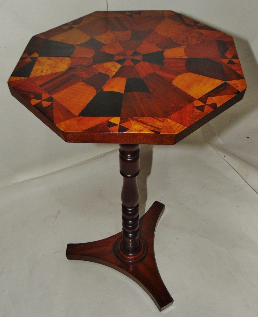 Regency table with specimen wood top circa 1820