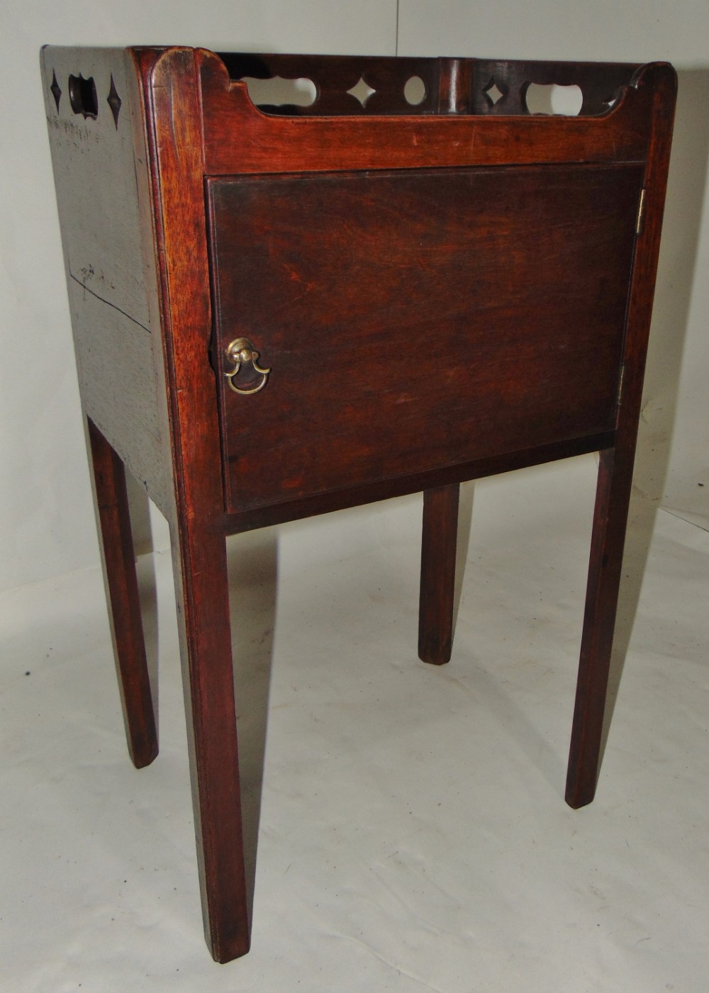 Georgian mahogany bedside cabinet circa 1770