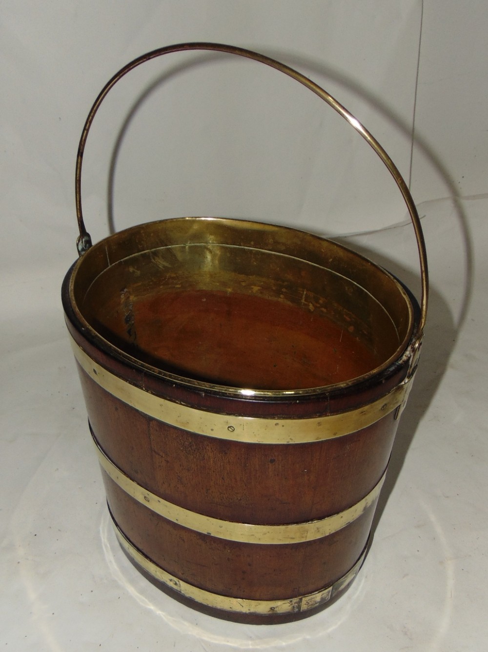 Georgian mahogany brass bound bucket circa 1770