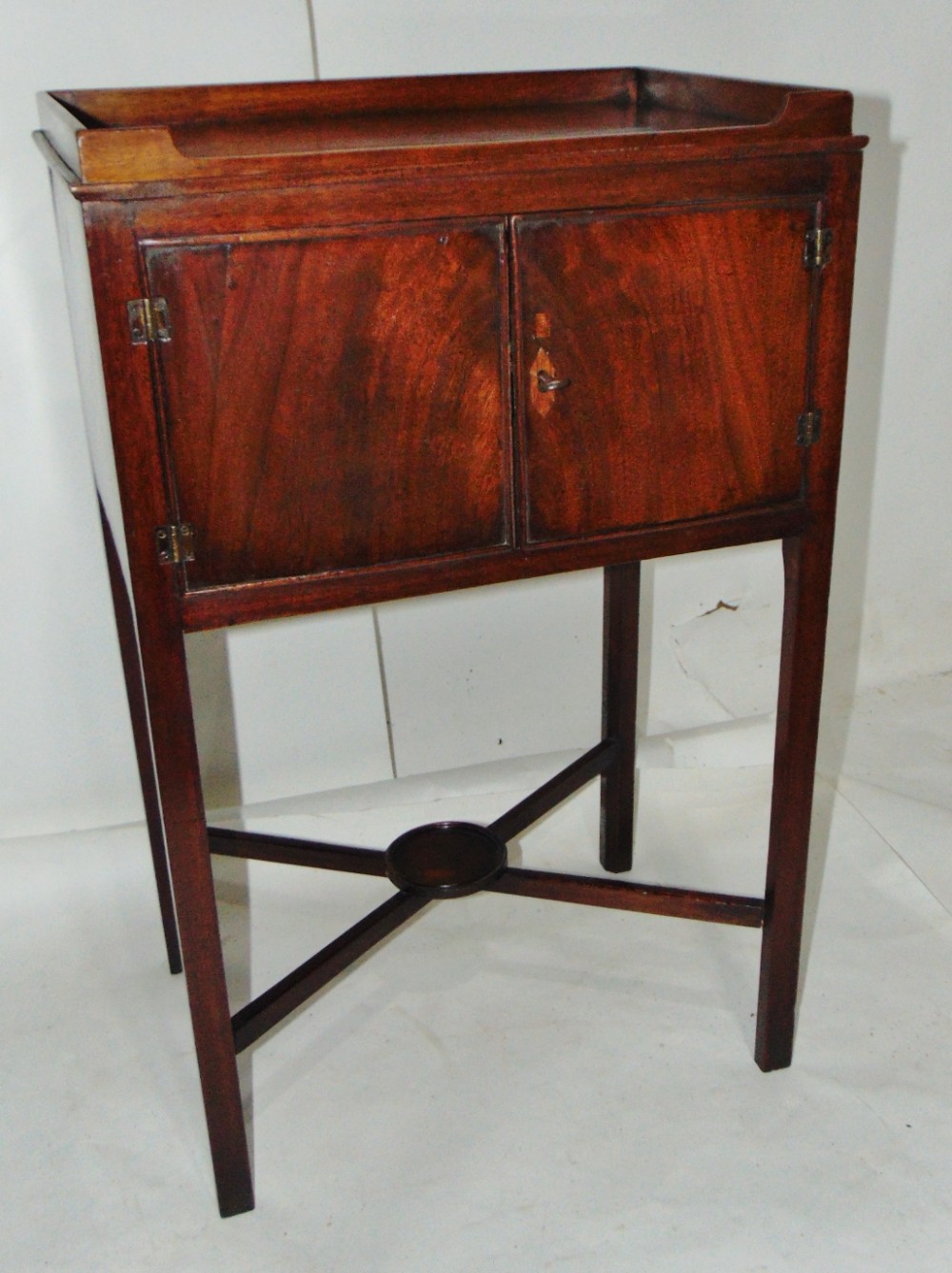 George III mahogany bedside cabinet circa 1770