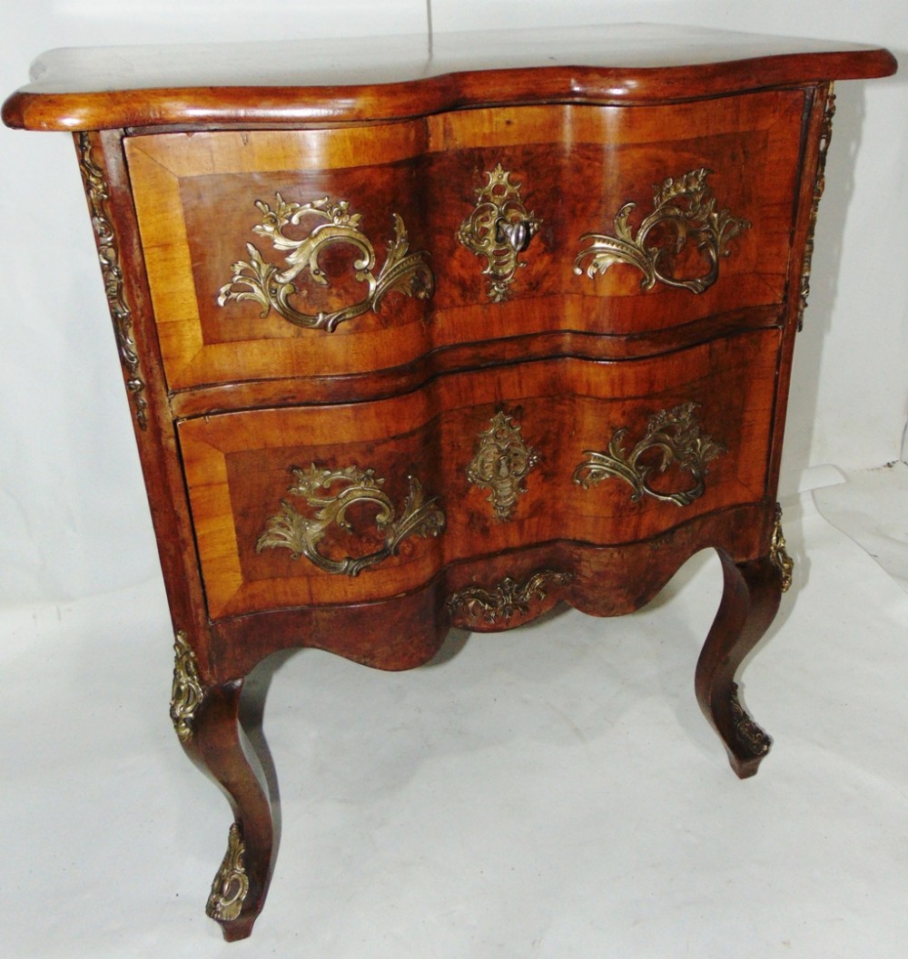 Austrian walnut petit commode circa 1860