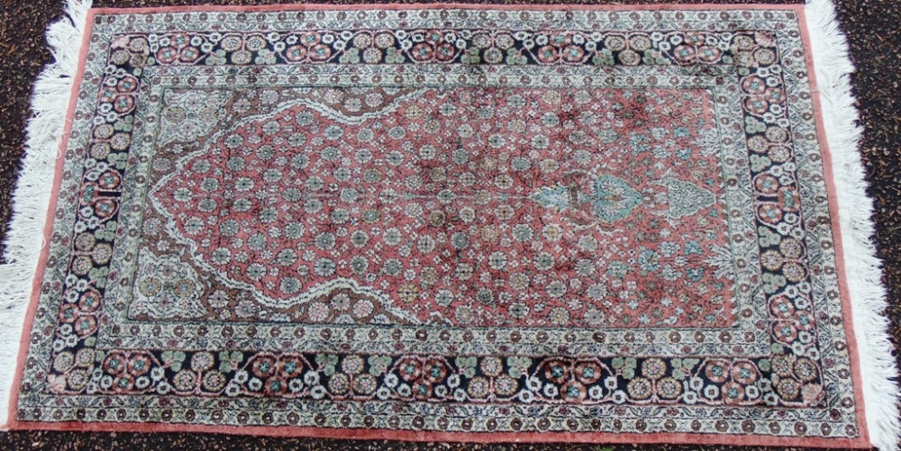 Fine old Persian silk rug